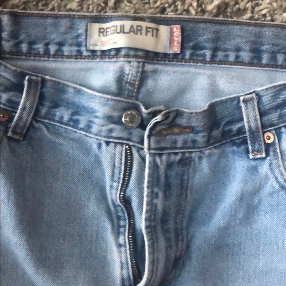Men’s Levi’s 505 light blue jeans W36 L32 - Picture 4 of 7
